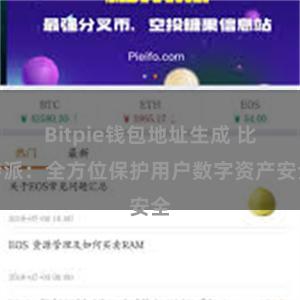 Bitpie钱包地址生成 比特派：全方位保护用户数字资产安全