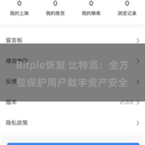 Bitpie恢复 比特派：全方位保护用户数字资产安全